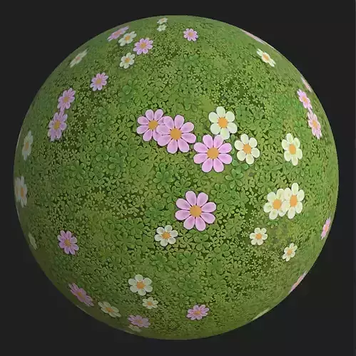 Stylized clover field Texture