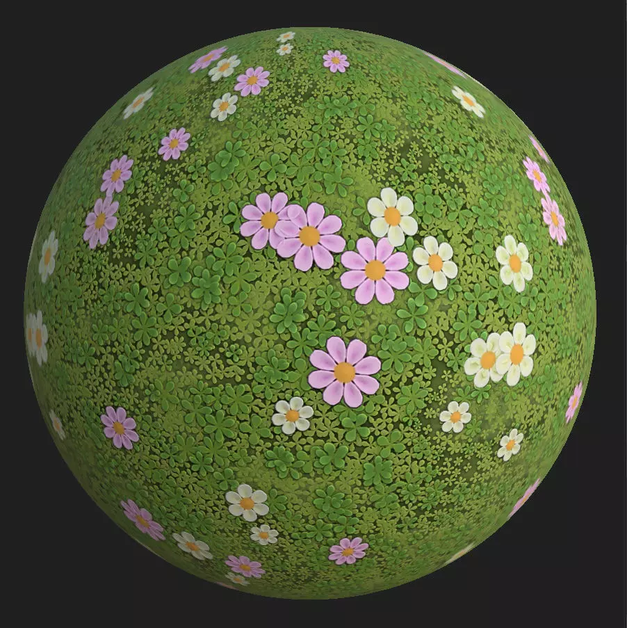 Stylized clover field Texture_0