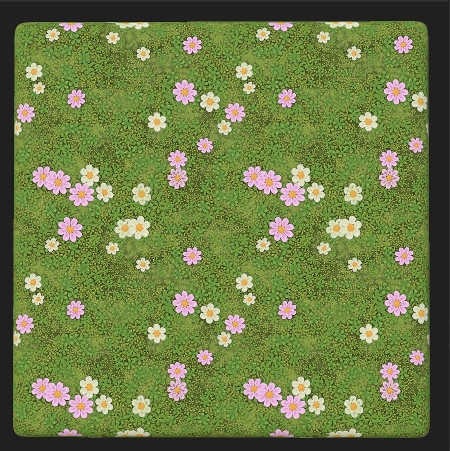 Stylized clover field Texture_3
