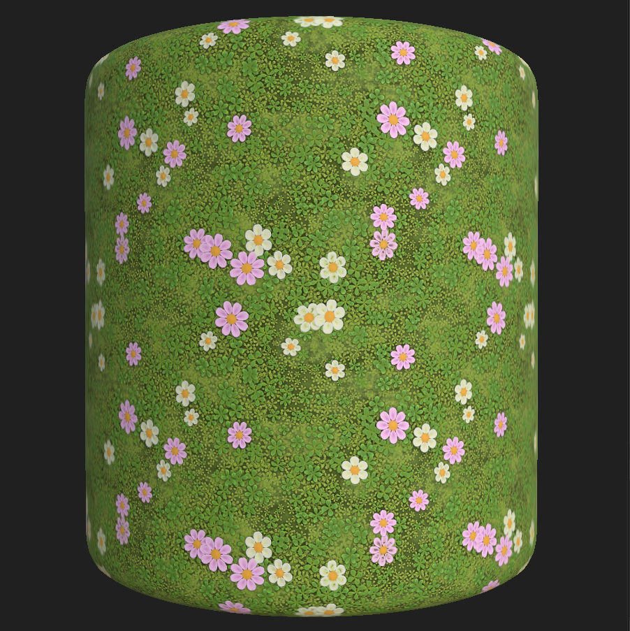 Stylized clover field Texture_1