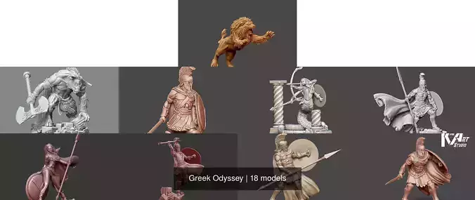 Greek Odyssey 3D Model Collection