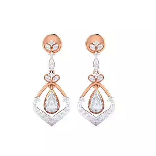 Women earrings 3dm render detail 3D print model 3D print model