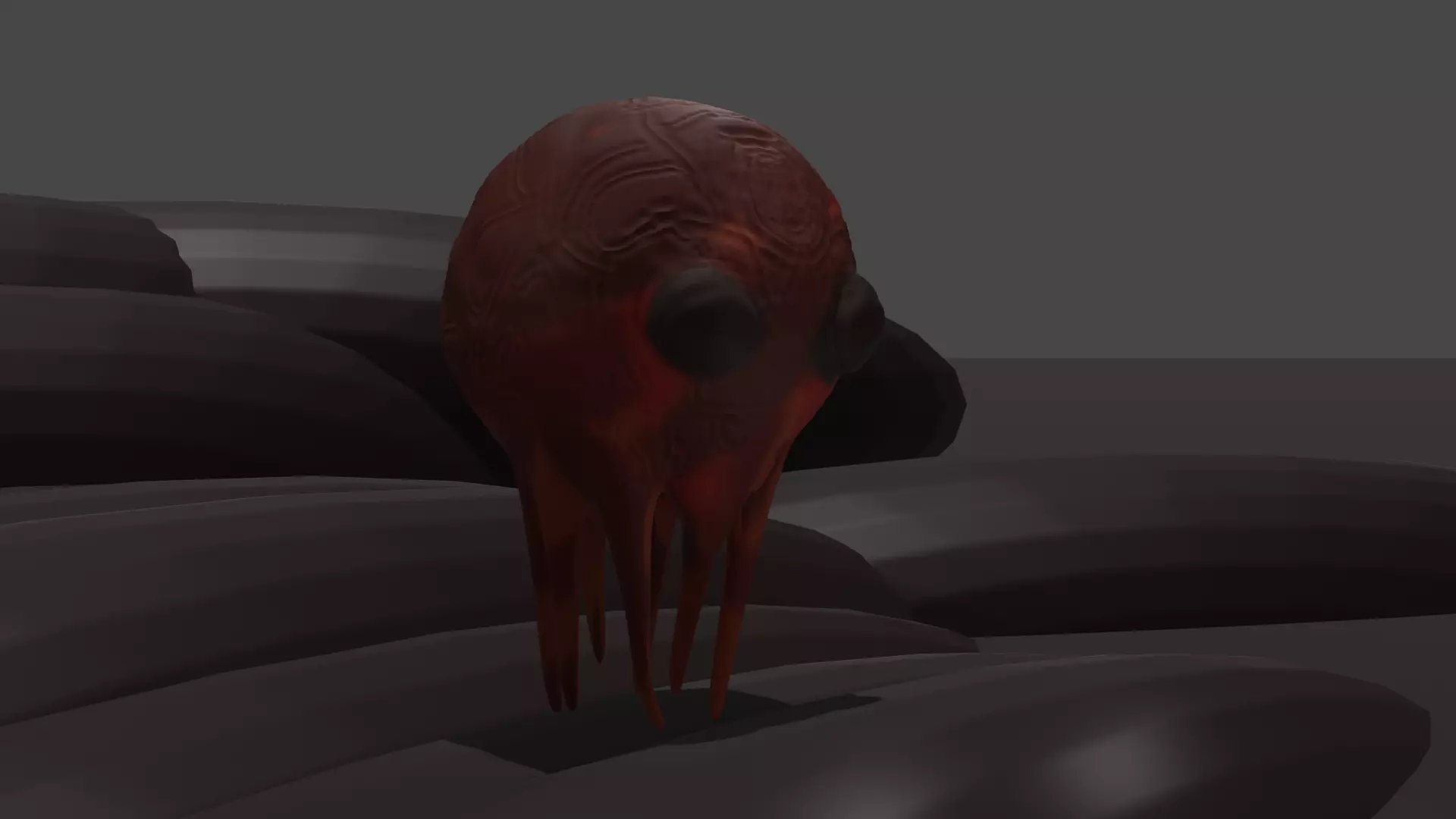 Alien octopus 3D model_0