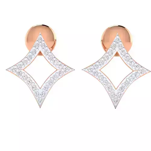 Women earrings 3dm render detail 3D print model