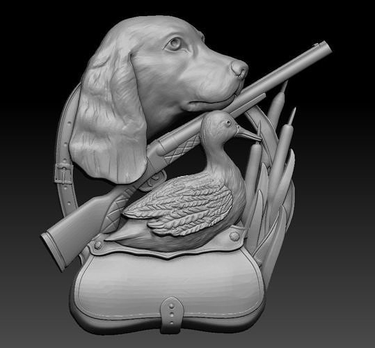 hunter  duck badge  cnc 3d print 3D print model