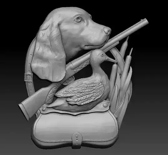 hunter  duck badge  cnc 3d print 3D print model