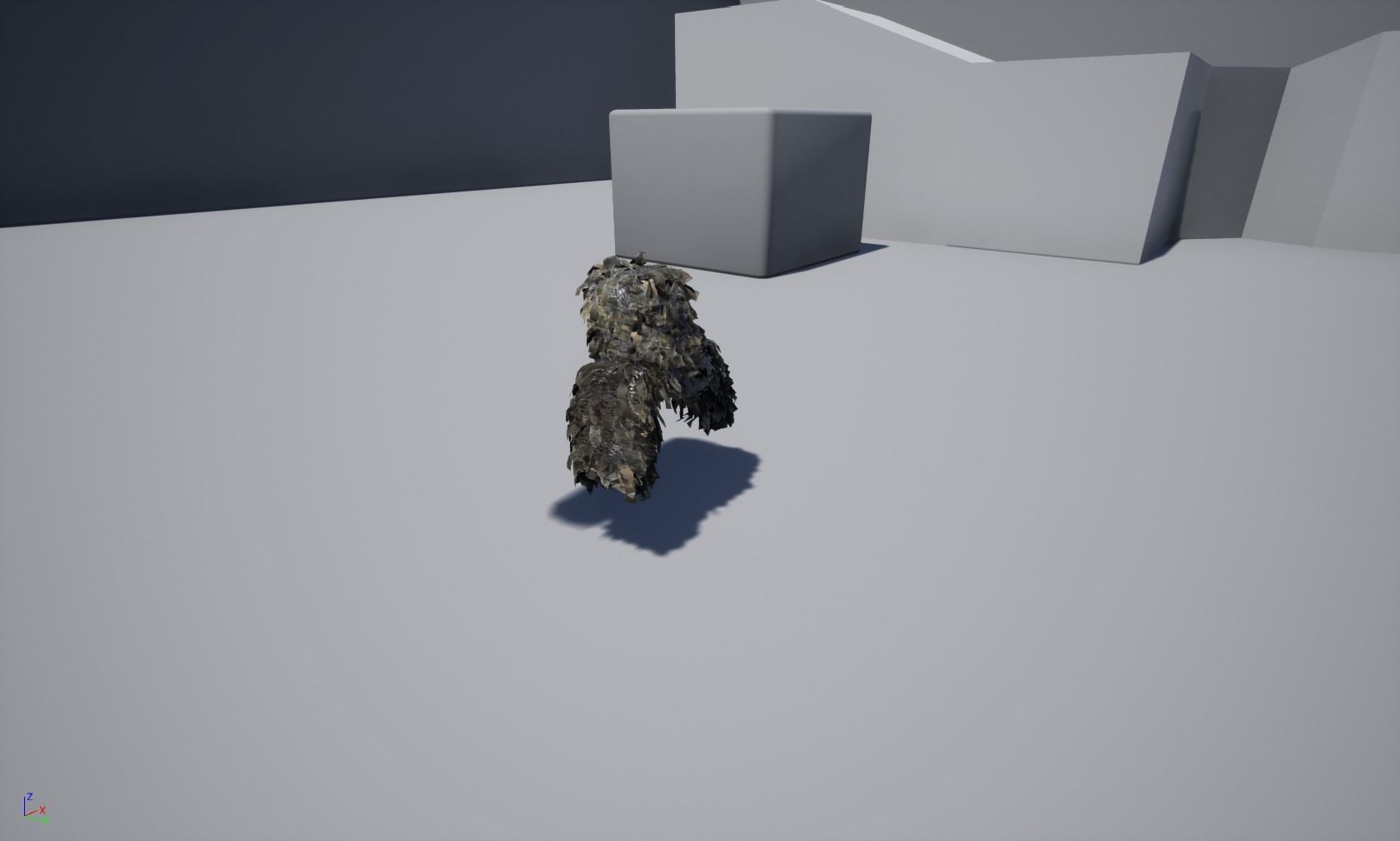 Viper  2 Ghillie hood Low-poly 3D model_13