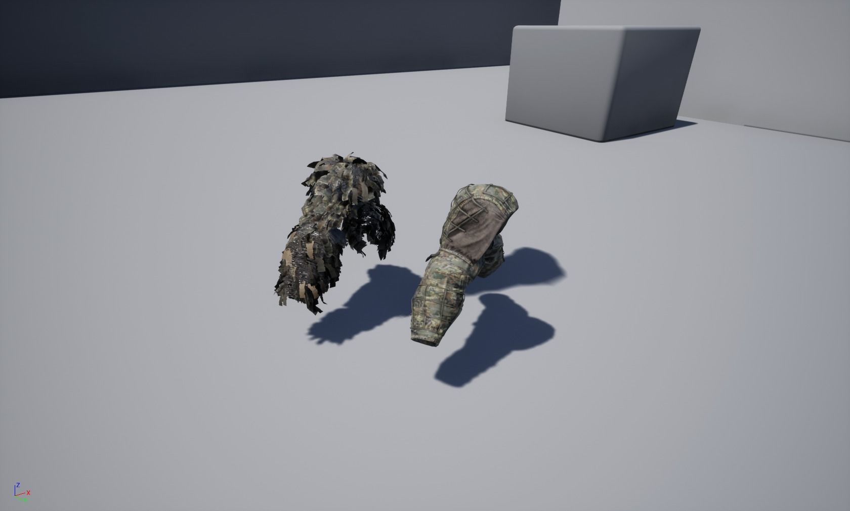 Viper  2 Ghillie hood Low-poly 3D model_16