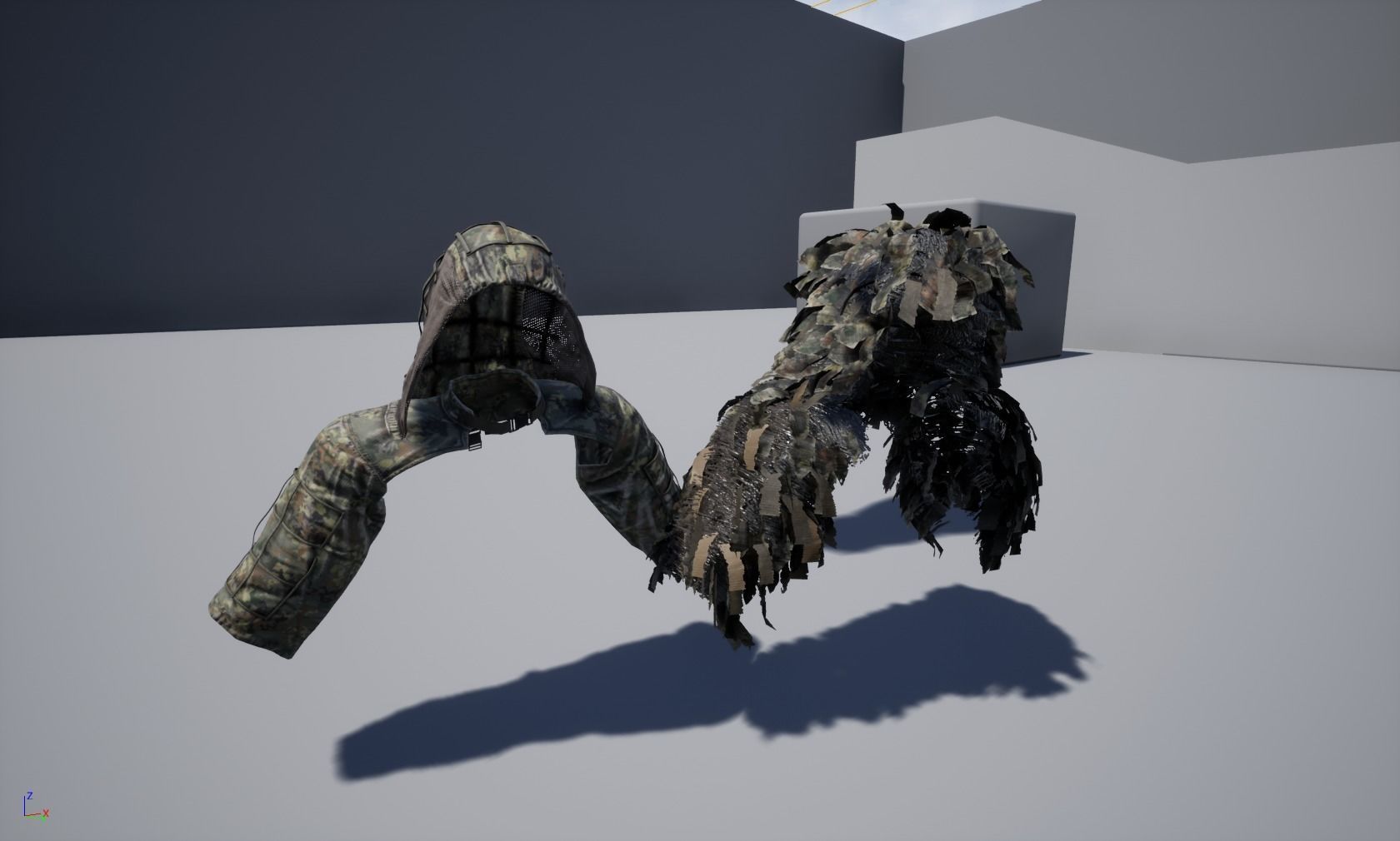 Viper  2 Ghillie hood Low-poly 3D model_17