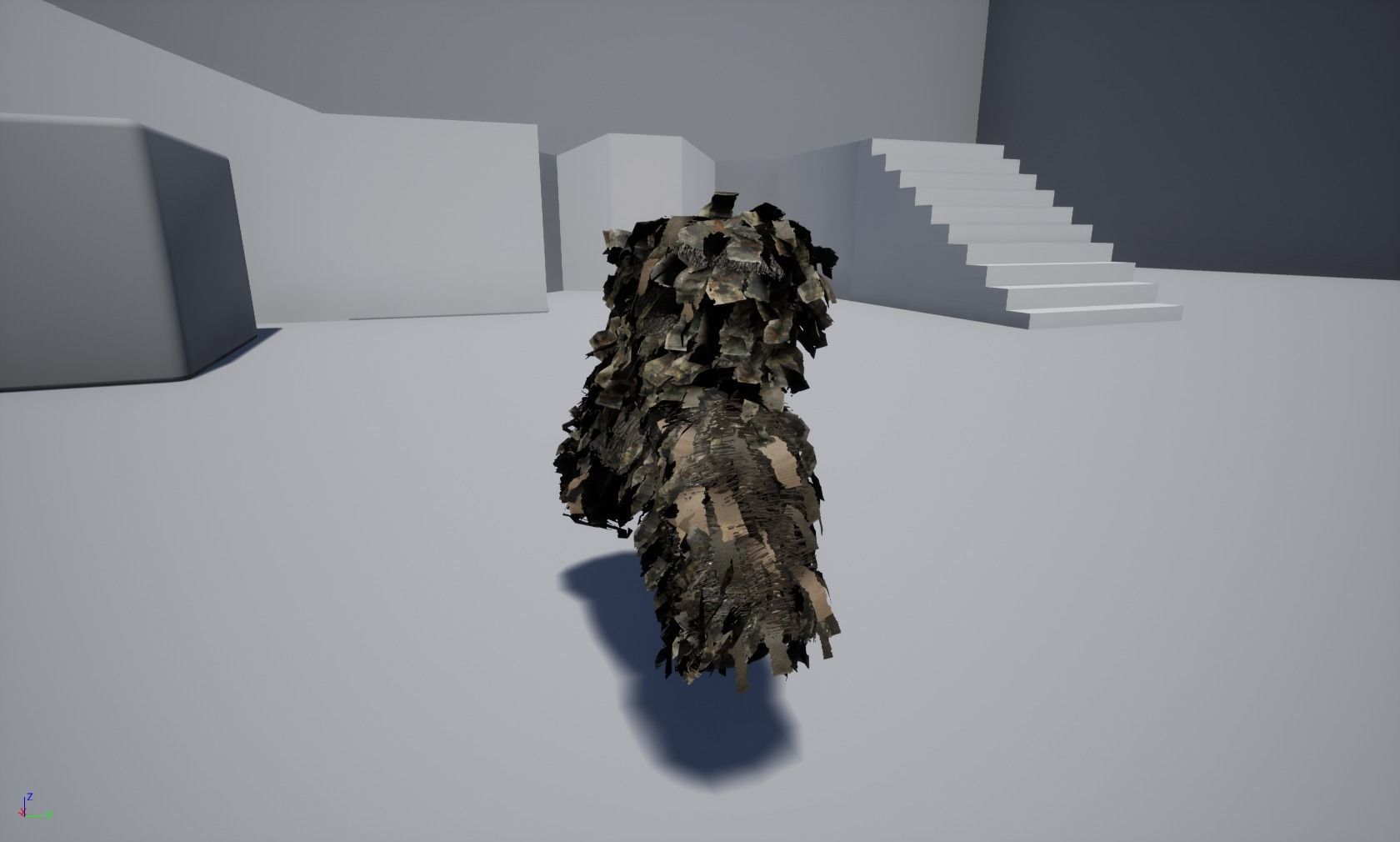 Viper  2 Ghillie hood Low-poly 3D model_11