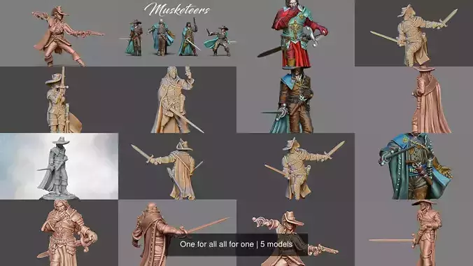 One for all all for one 3D Model Collection