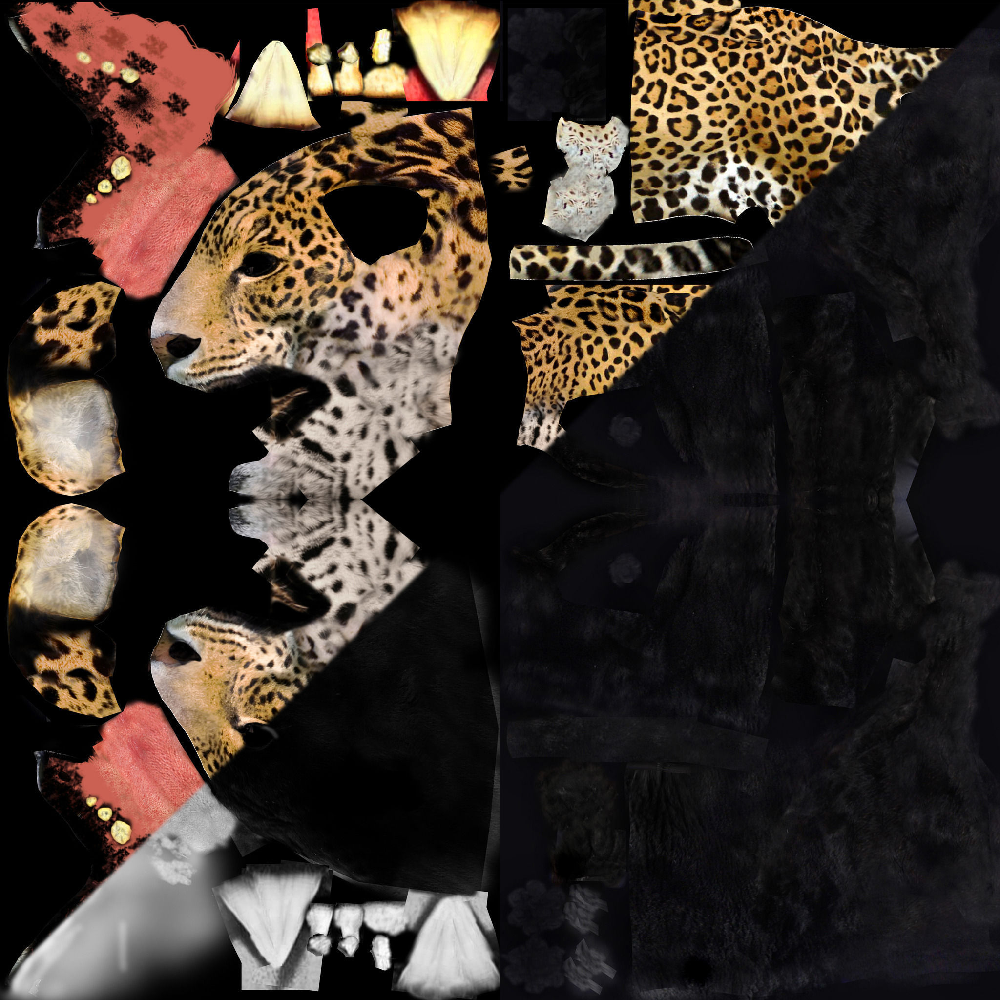 Leopard A jaguar - jaguar 3D model_5