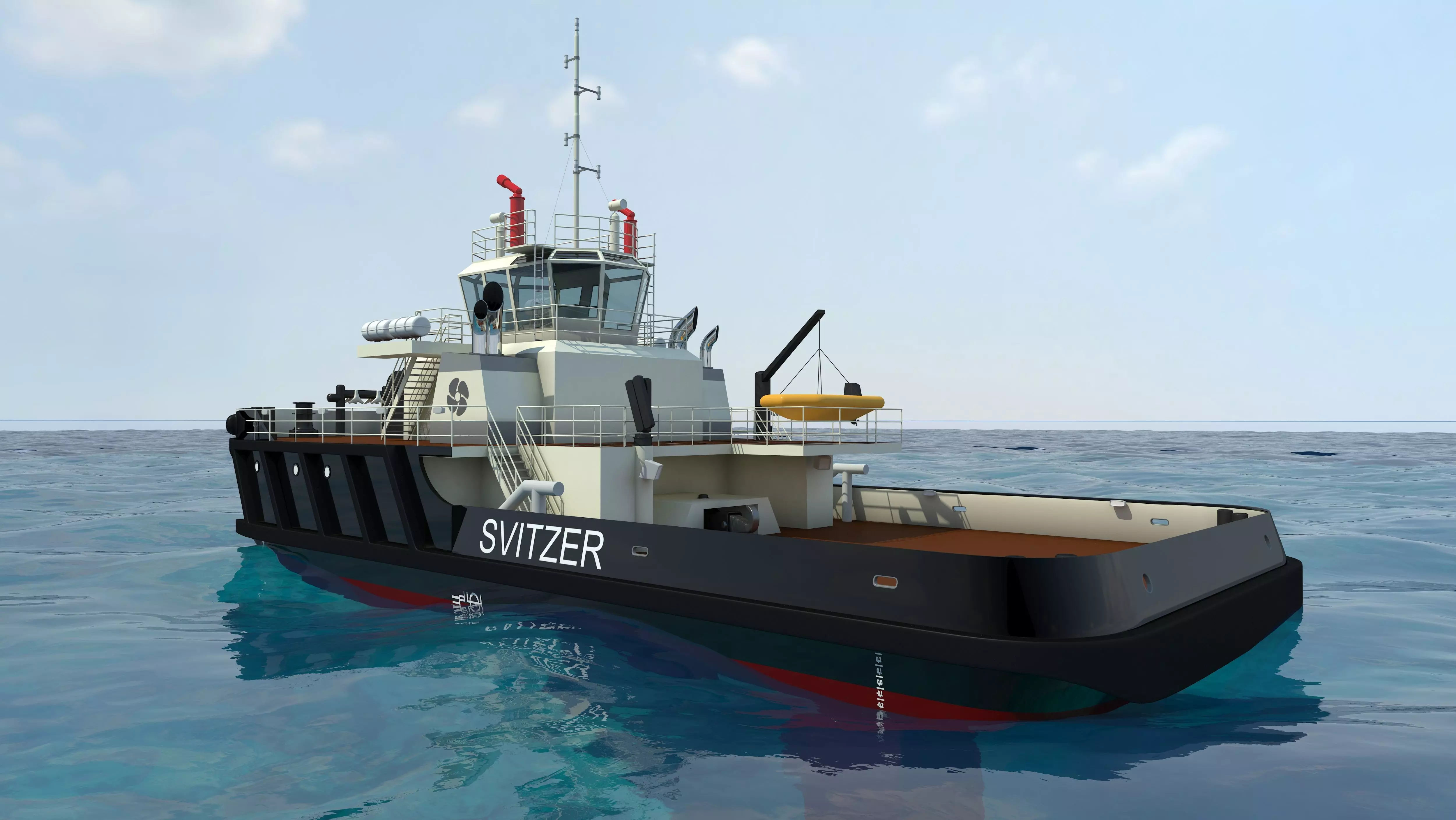 Svitzer tug boat 3D model