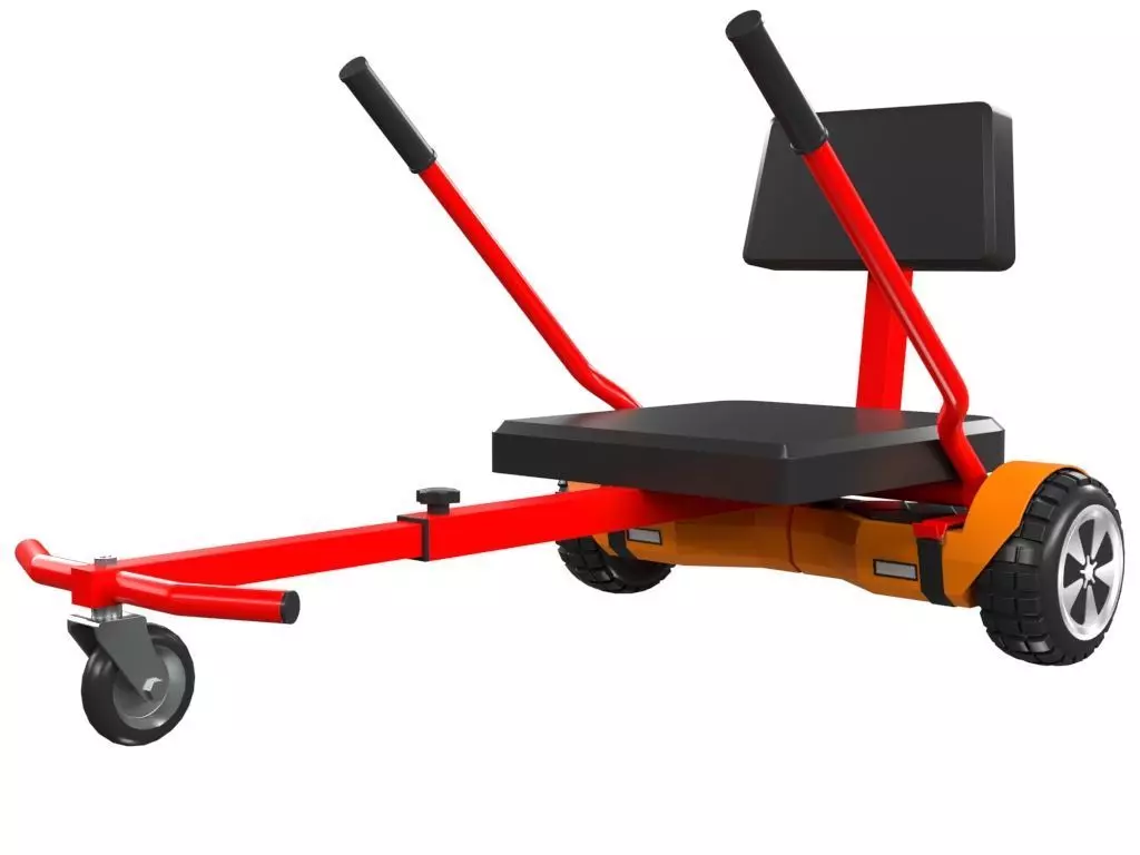 Hoverboard And Cart 3D model_0