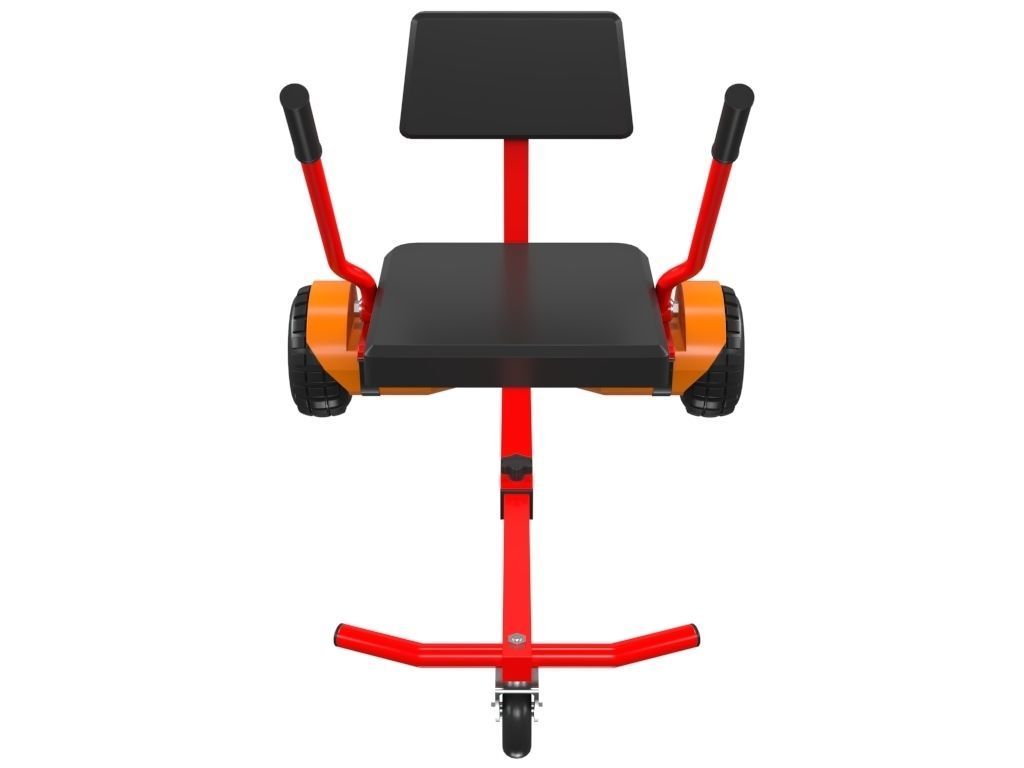 Hoverboard And Cart 3D model_2