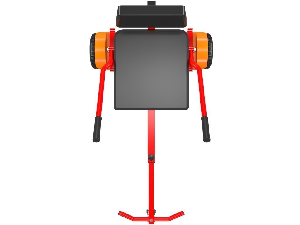 Hoverboard And Cart 3D model_7