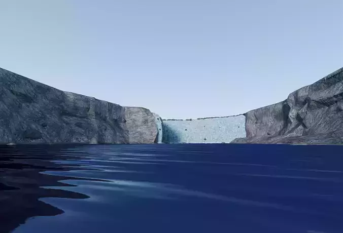 Niagara Falls Low-poly 3D model