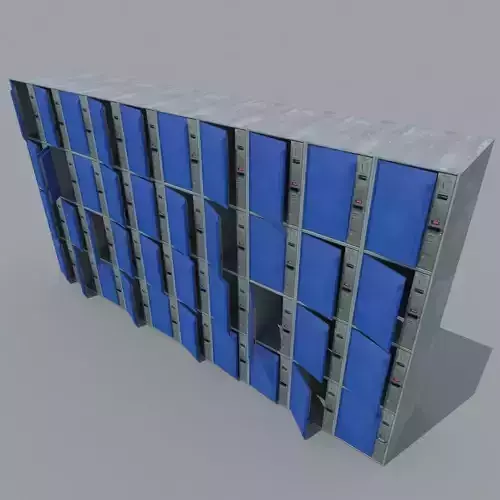 Metal storage Low-poly 3D model