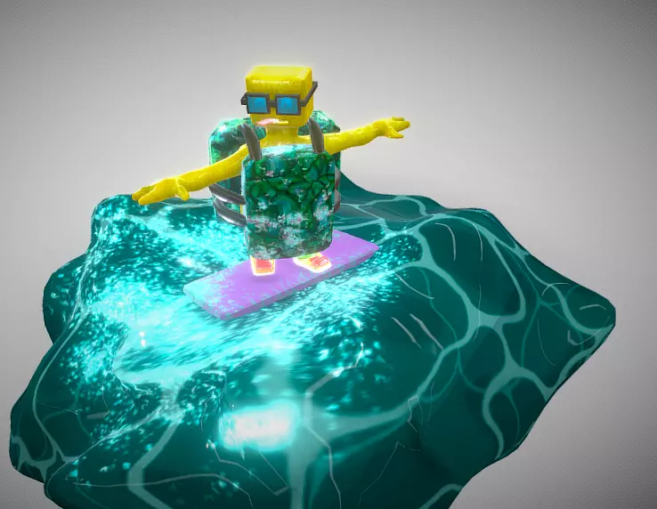 Bob The Boy Turtle Low-poly 3D model