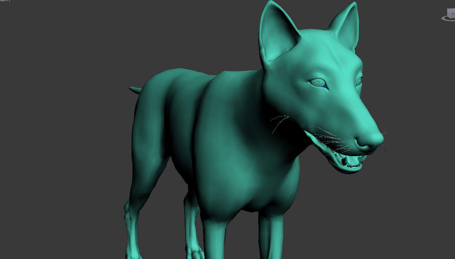 Wolf High Detailed 3D model_2
