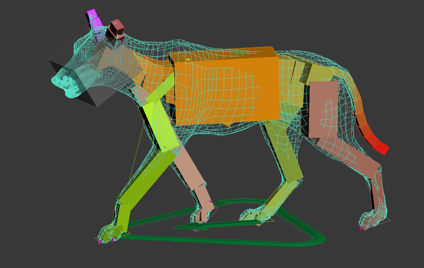 Wolf High Detailed 3D model_11