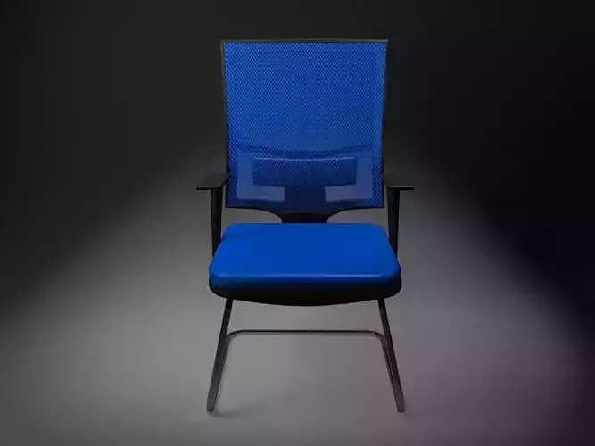 Office Chair small low poly Low-poly 3D model