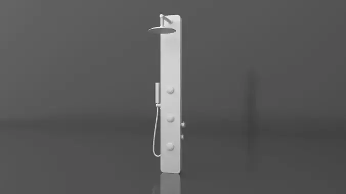 Low Poly Shower head Low-poly 3D model