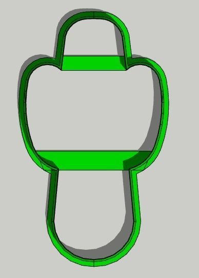 Cactus Cookie Cutter 3D print model_2