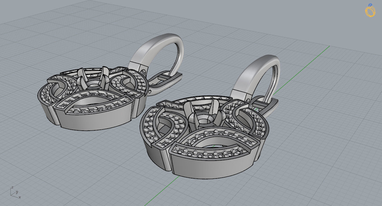 Ring and Earrings 110 3D print model_18