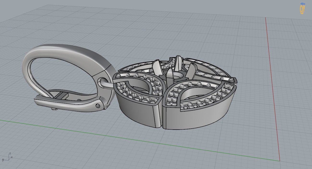 Ring and Earrings 110 3D print model_8