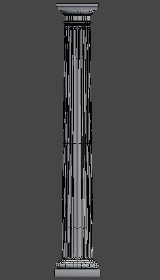 Doric Column 3D model_10