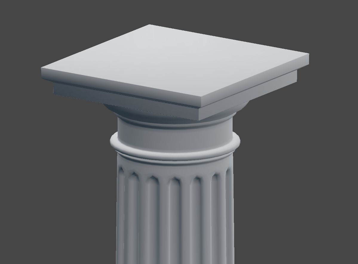 Doric Column 3D model_8