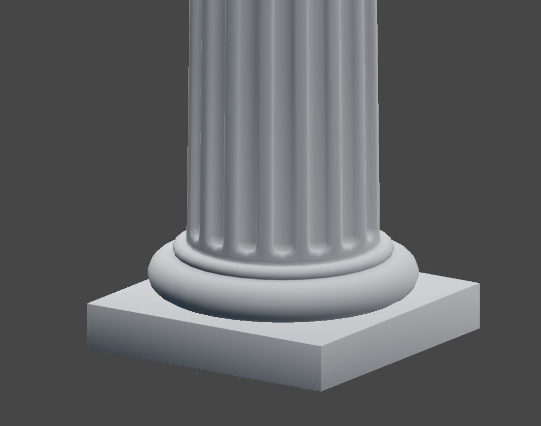 Doric Column 3D model_9