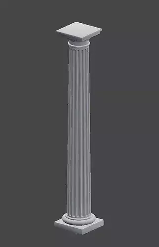 Doric Column 3D model 6