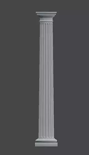 Doric Column 3D model 5