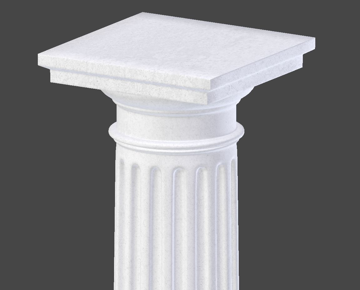 Doric Column 3D model_7
