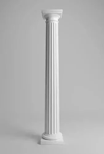 Doric Column 3D model 4