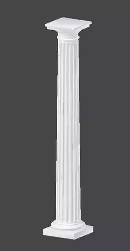 Doric Column 3D model 7