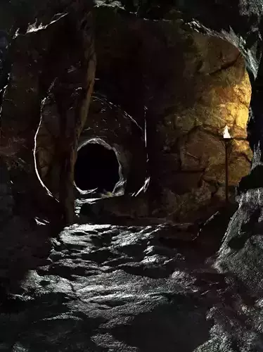 Cave with light in it 3D model
