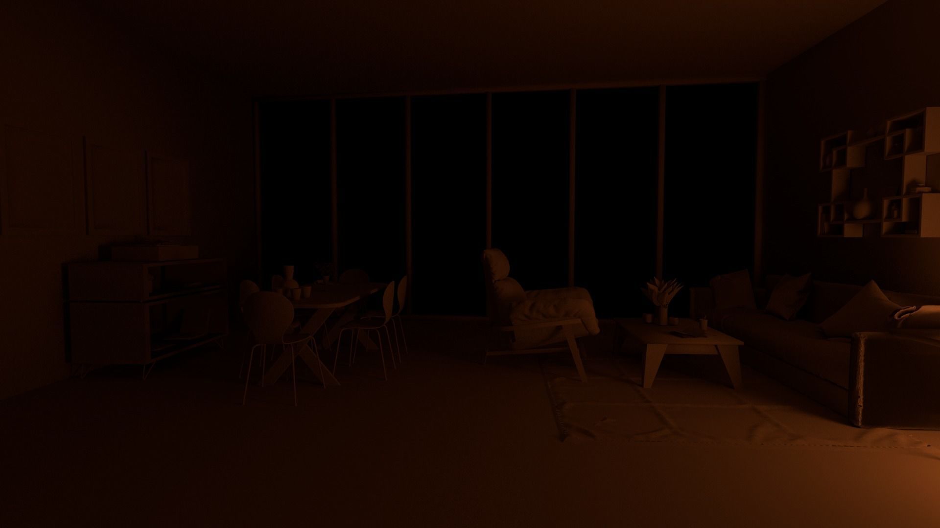 Interior House 3D model -  3D model_4