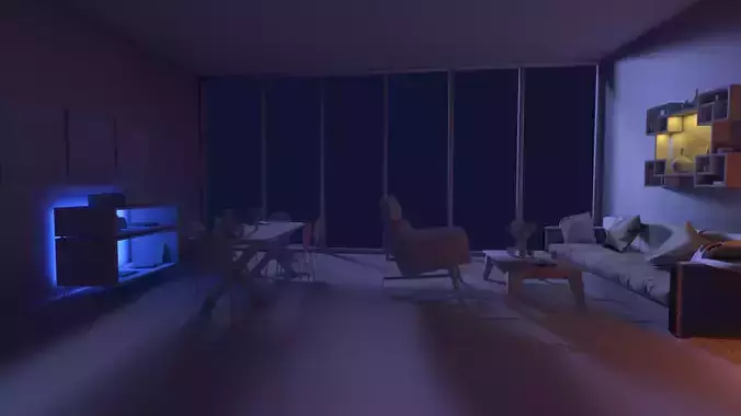 Interior House 3D model - 