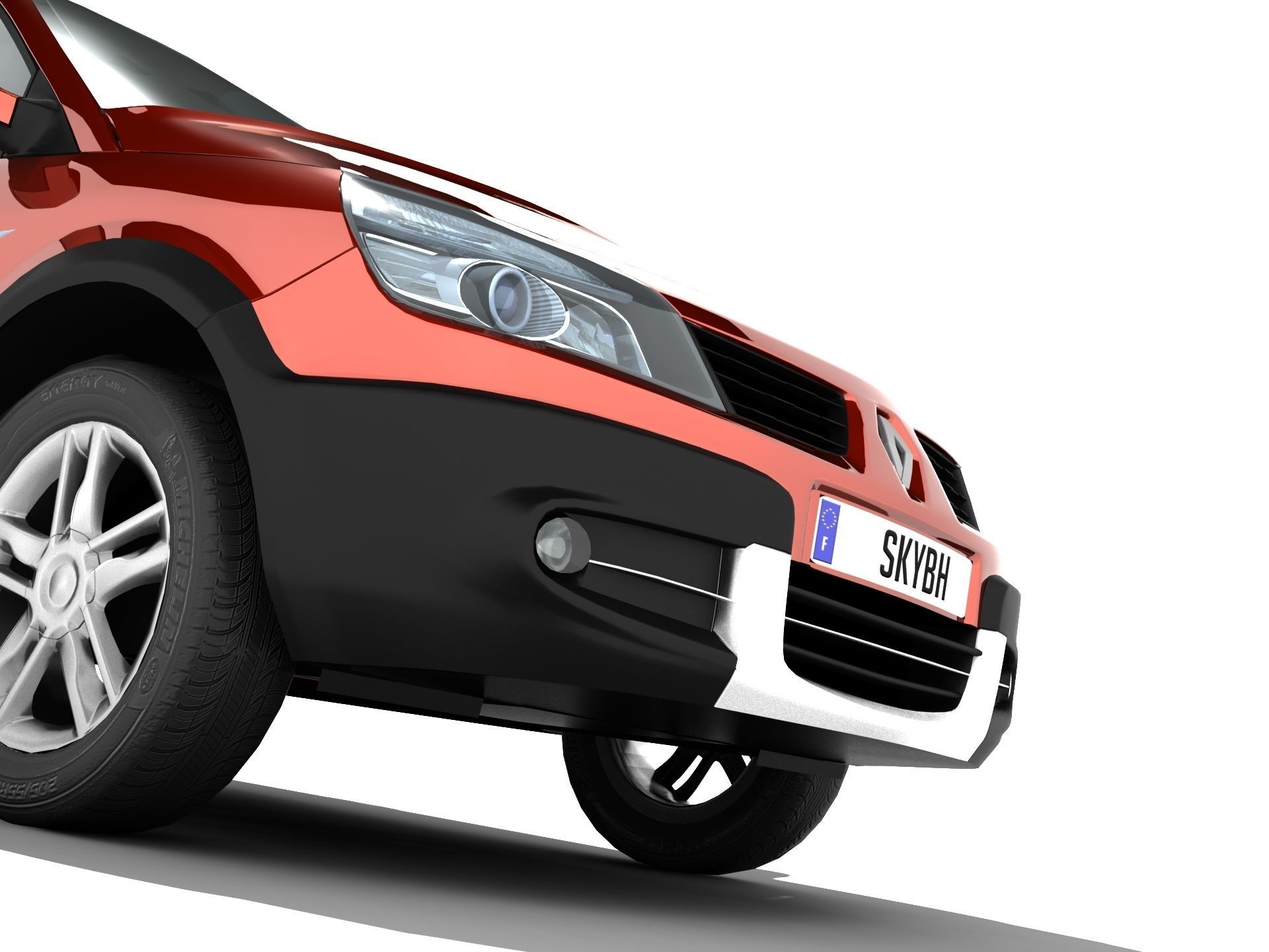 Renault Scenic II Conquest Low-poly 3D model_3