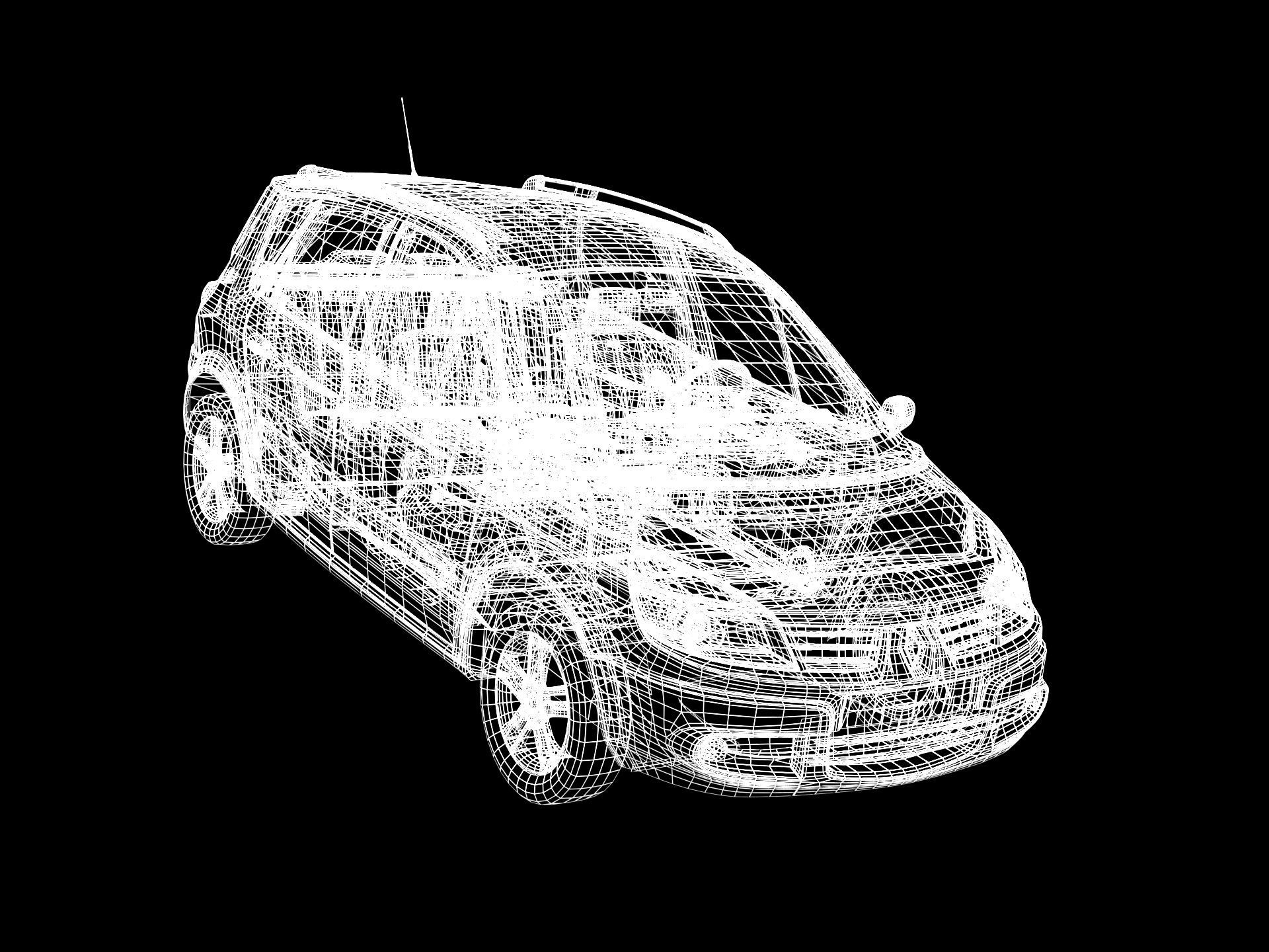 Renault Scenic II Conquest Low-poly 3D model_8