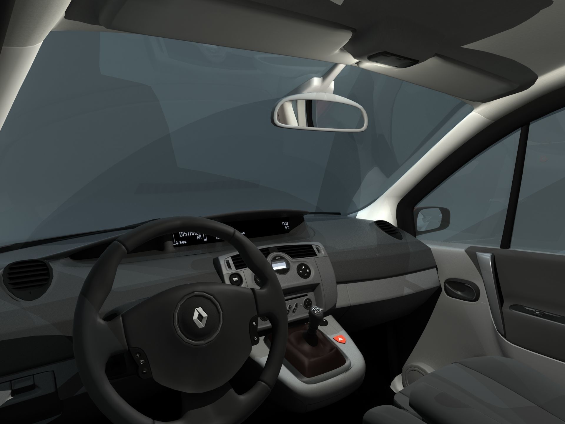 Renault Scenic II Conquest Low-poly 3D model_11