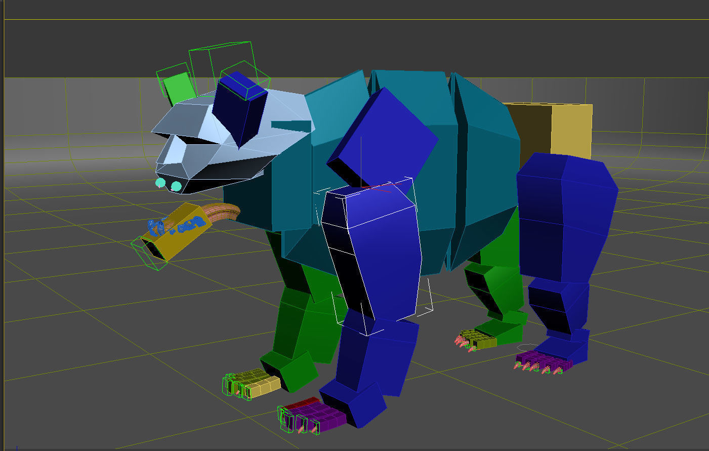Panda A bear 3D model_5