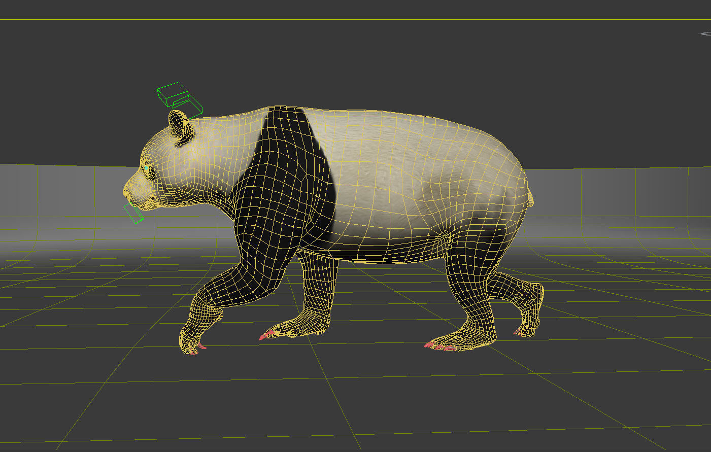 Panda A bear 3D model_4