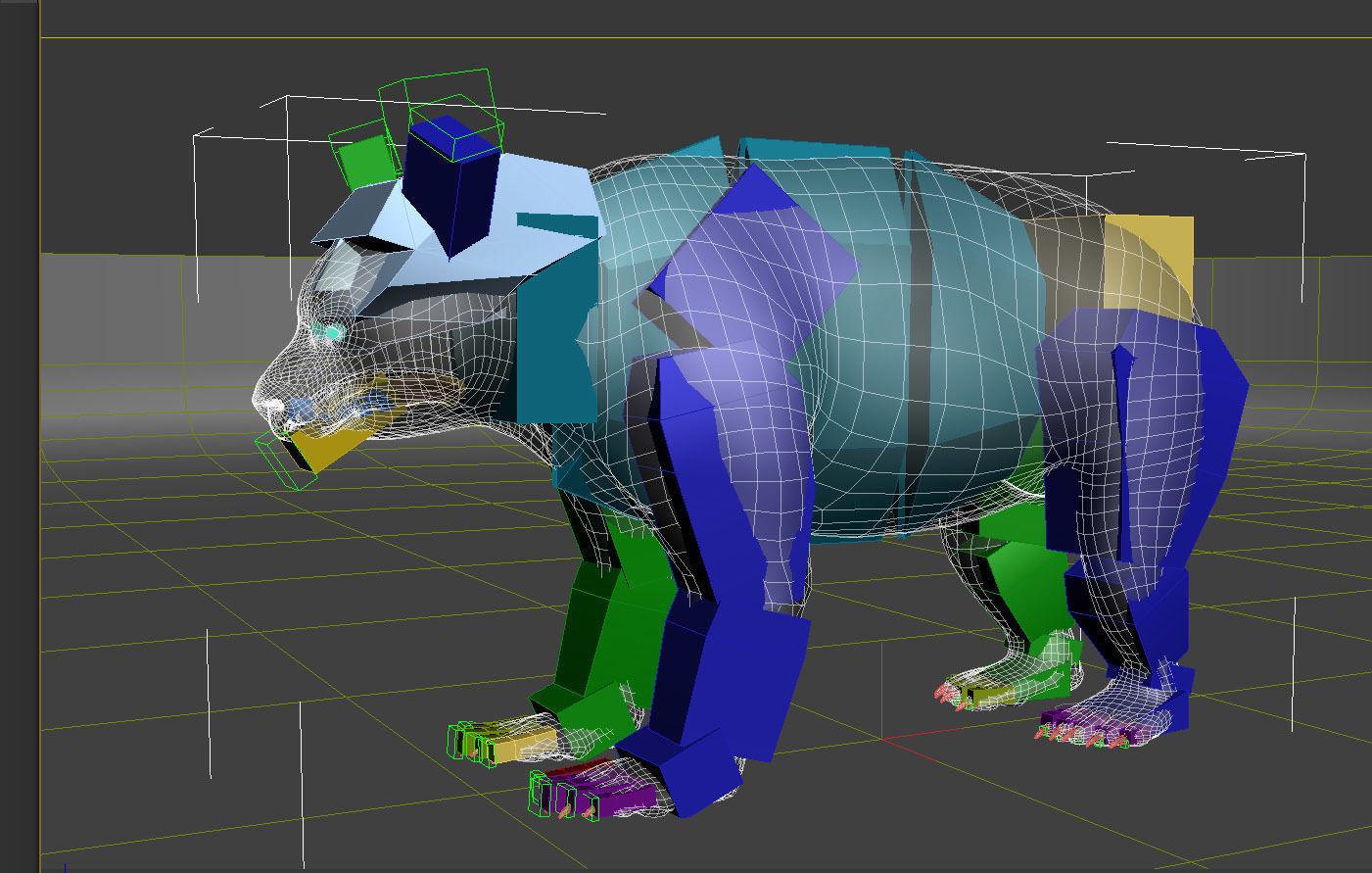 Panda A bear 3D model_6