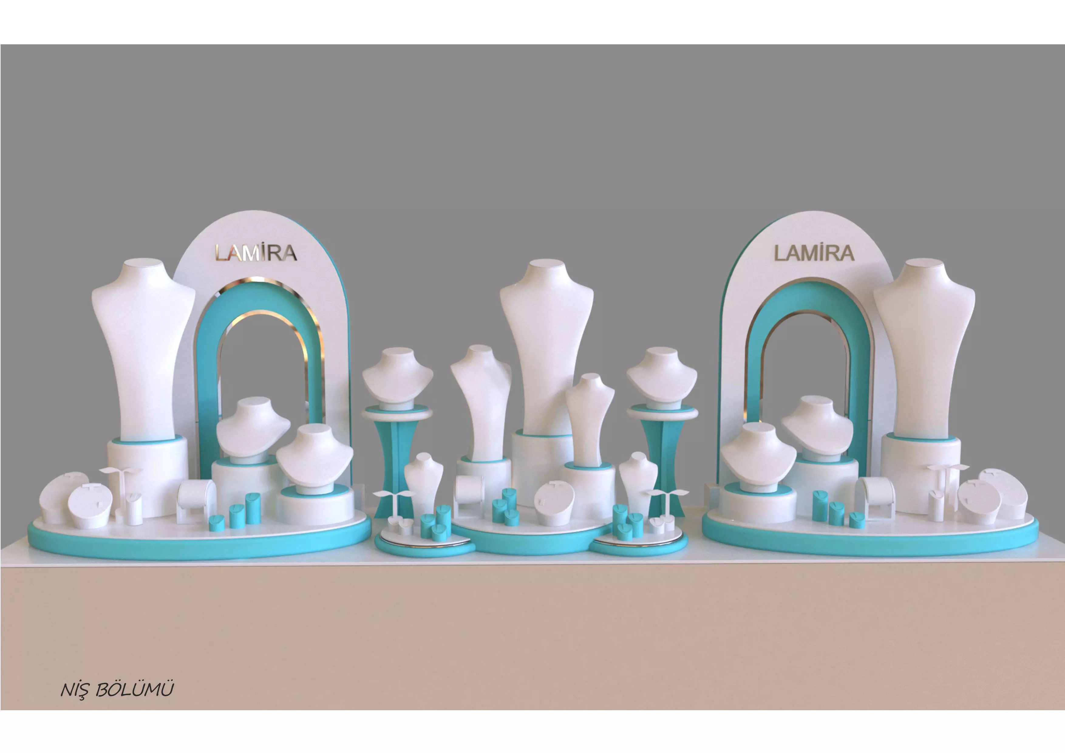 Lamira 2 jewelry display concept  3D print model_0
