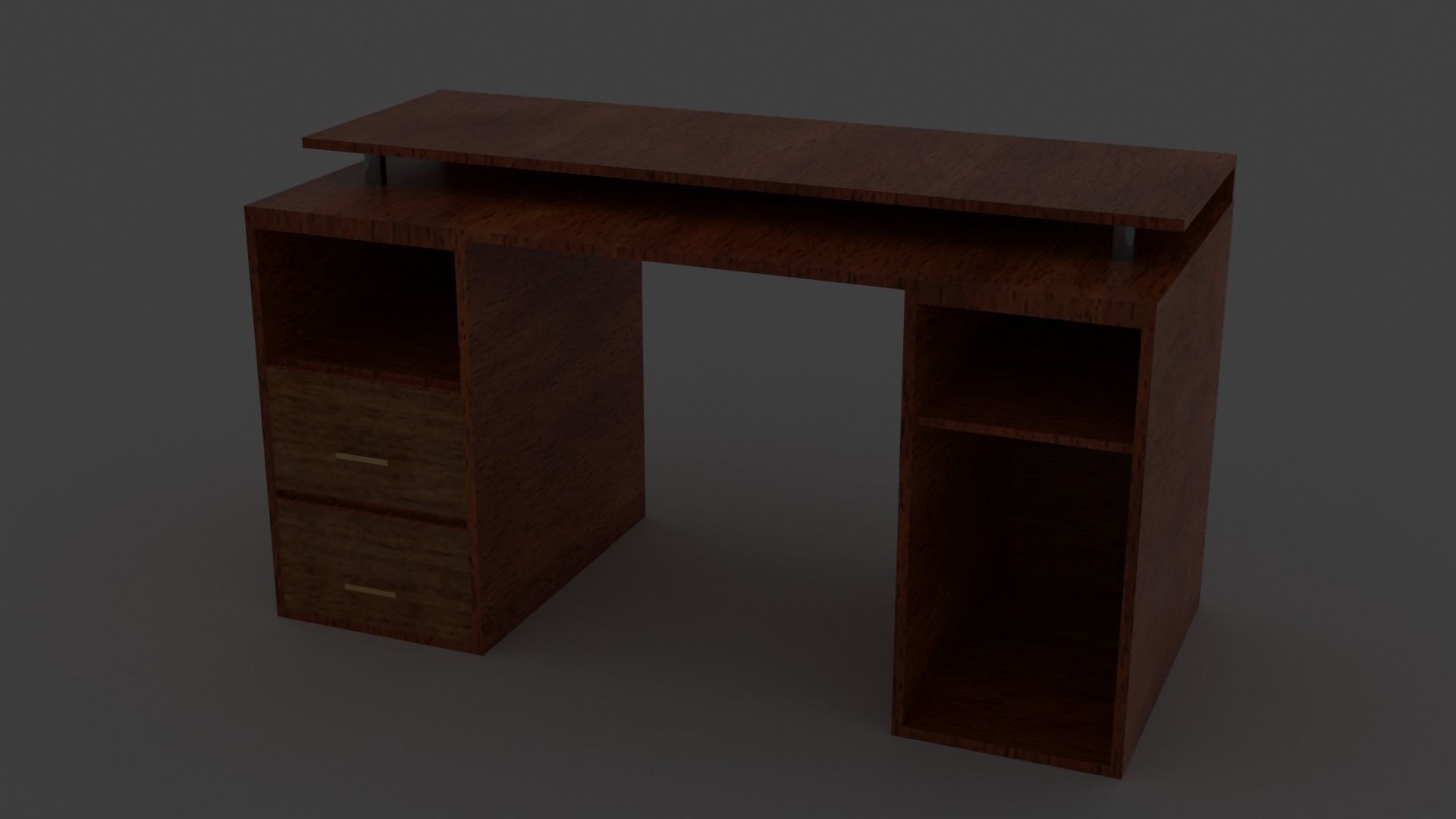 PC TABLE Low-poly 3D model_1