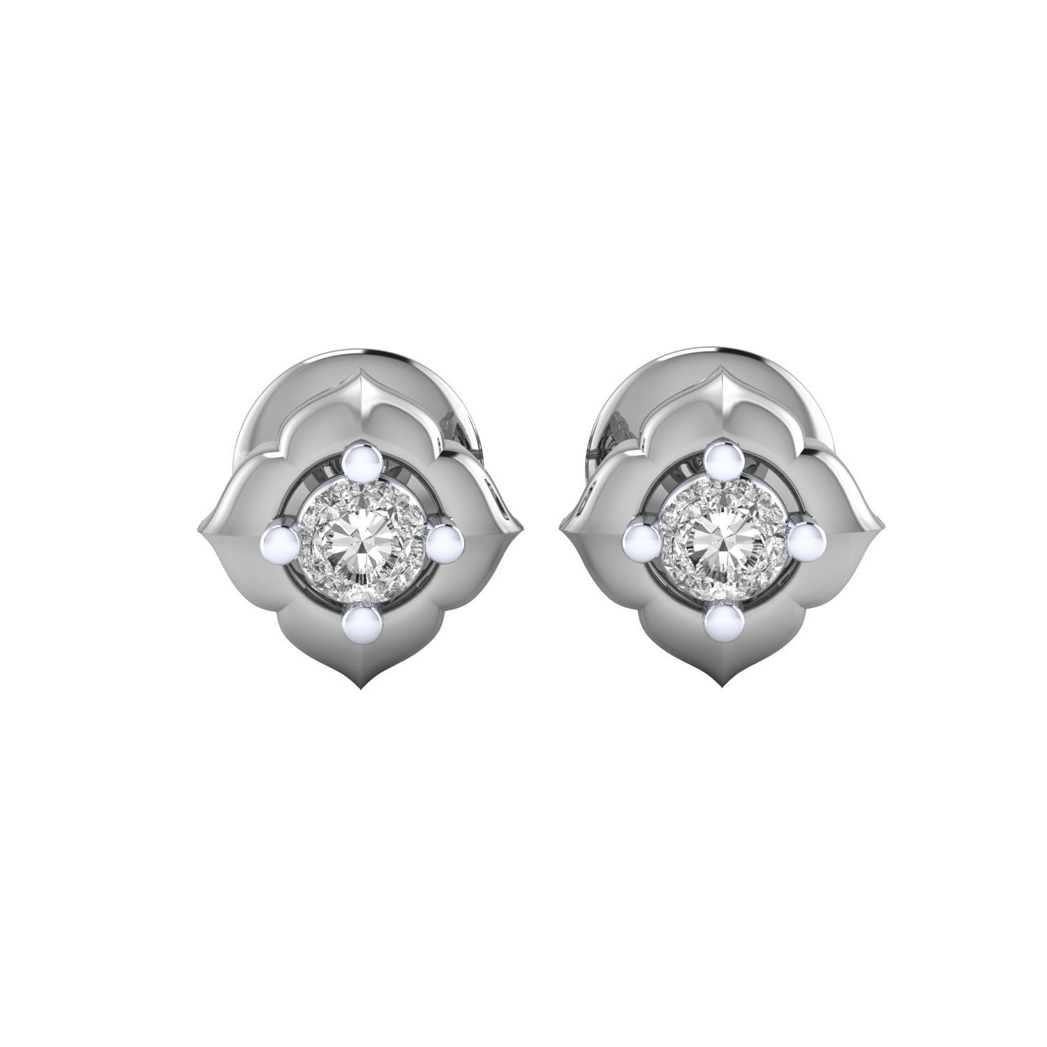 Women earrings jcd render detail 3D print model 3D print model_1